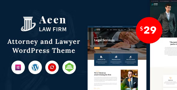 Aeen Attorney Lawyer Theme