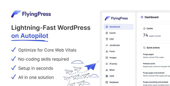 FlyingPress WordPress Speed Optimization Plugin