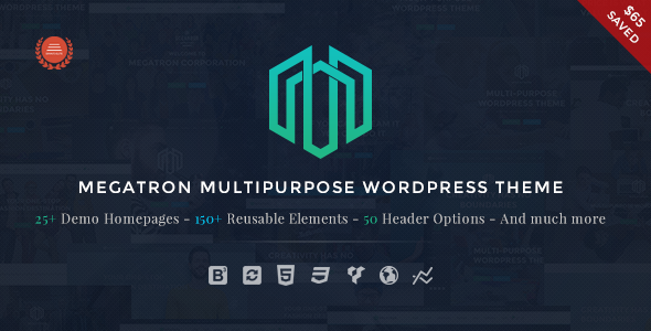 Megatron Responsive MultiPurpose WordPress Theme