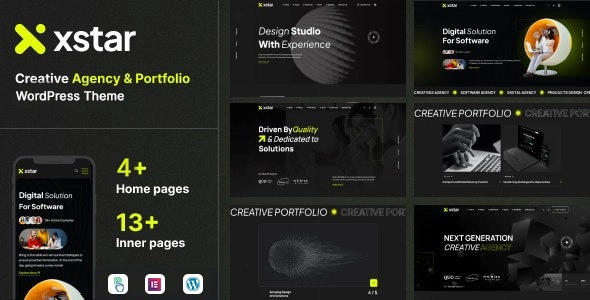 Xstar Creative Agency Portfolio Elementor Template