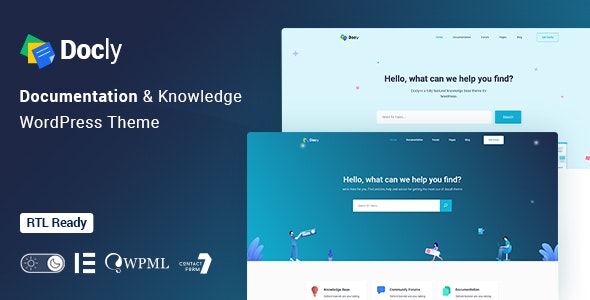 Docly Knowledge Base WordPress Theme