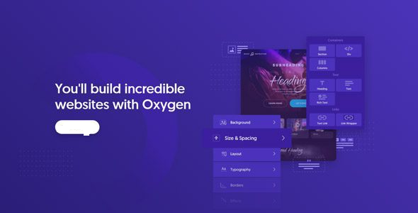 oxygen the ultimate visual site builder