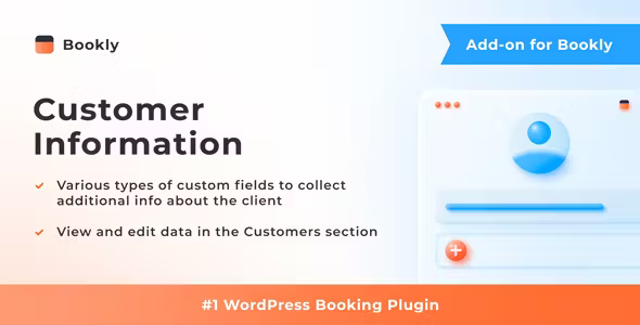 Bookly Customer Information Addon
