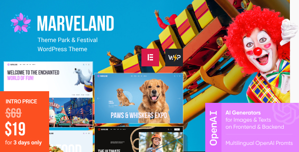 Marveland – Theme Park & Festival WordPress Theme